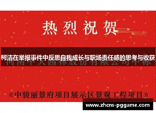 柯洁在举报事件中反思自我成长与职场责任感的思考与收获