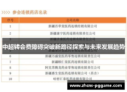 中超转会费障碍突破新路径探索与未来发展趋势